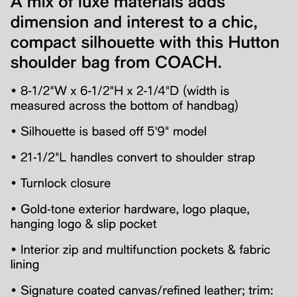 Coach Beige and Gold Crossbody Bag - Picture 9 of 12